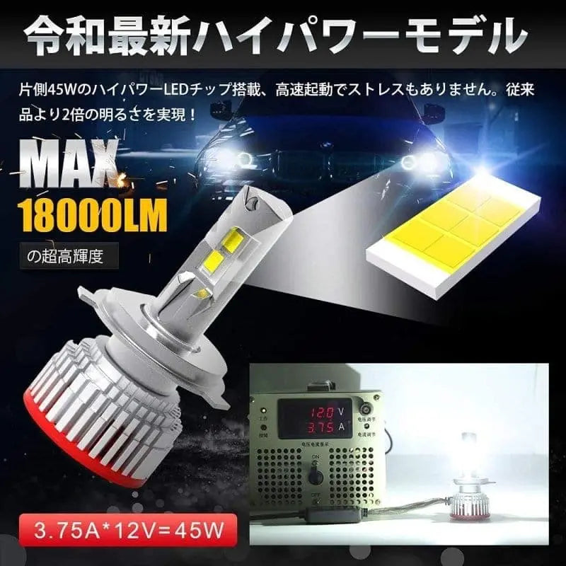 SUPAREE 汽车照明系统 h4ヘッドライト HI/LO切替 6500K ハイパワー LEDバルブ