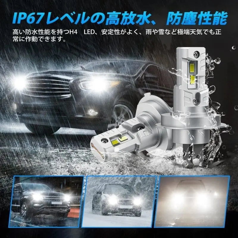 SUPAREE ヘッドライト led ヘッド ライト h4 国産 一体化 爆光 車検対応 HI/LO切替
