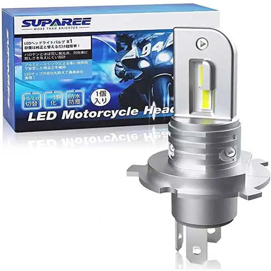 SUPAREE 汽车照明系统 H4  LEDヘッドライトおすすめ! バイク  車検対応  6500K LEDバルブ