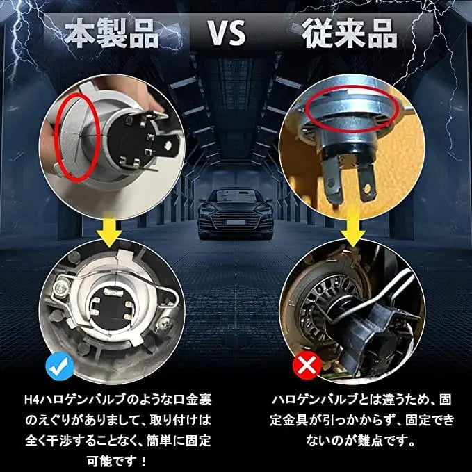 SUPAREE 汽车照明系统 バイク ヘッド ライト 汎用 車検対応 完璧な配光 ledバルブ