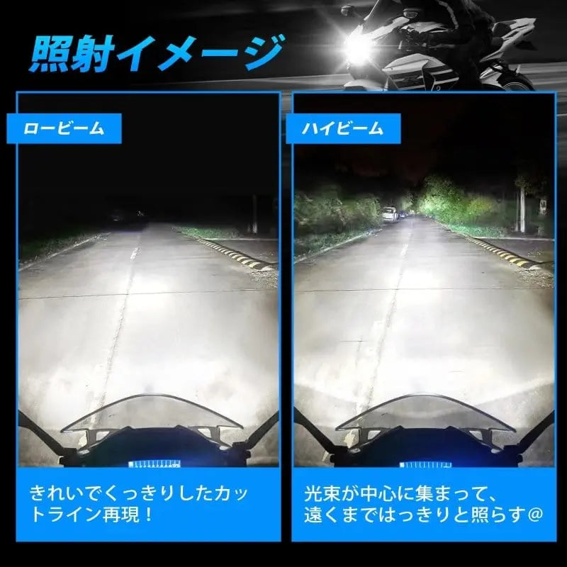 SUPAREE ヘッドライト バイク led ヘッド ライト h4 おすすめ 光軸調整済み 6500K 1個入り