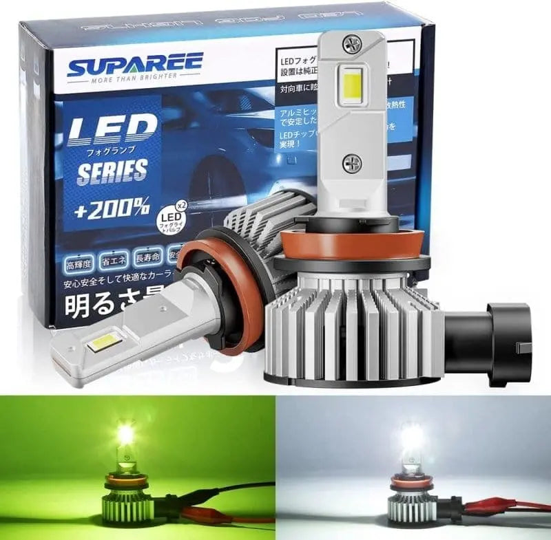 SUPAREE 汽车照明系统 led 化 h8 led フォグランプ 2色切り替え led フォグ