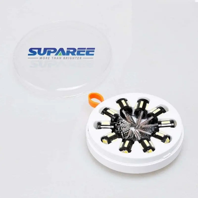 SUPAREE 汽车照明系统 T10 led球 10個セット デリカD:5 T10 LED ポジションランプ 交換简单 キャンセラー内蔵 車用スモール ランプ