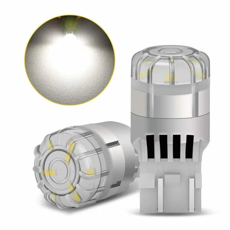 T20 ダブル球 テールランプ LEDバルブ ホワイト爆光 LED ブレーキランプ