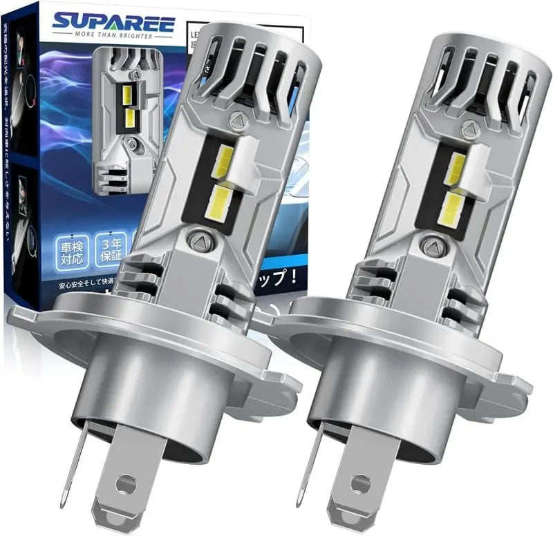 SUPAREE 汽车照明系统 最新 h4 ヘッドライト led 国産 爆光  車検対応  6500Kバルブ