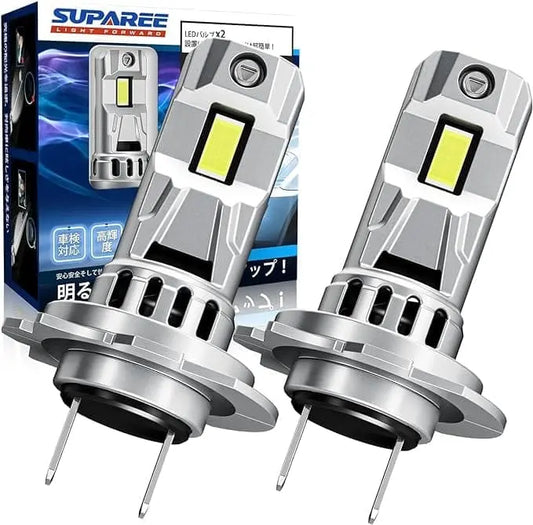 SUPAREE 汽车照明系统 h7 led ヘッドライト バイク 爆光 車検対応 キャンセラー内蔵 30W*2