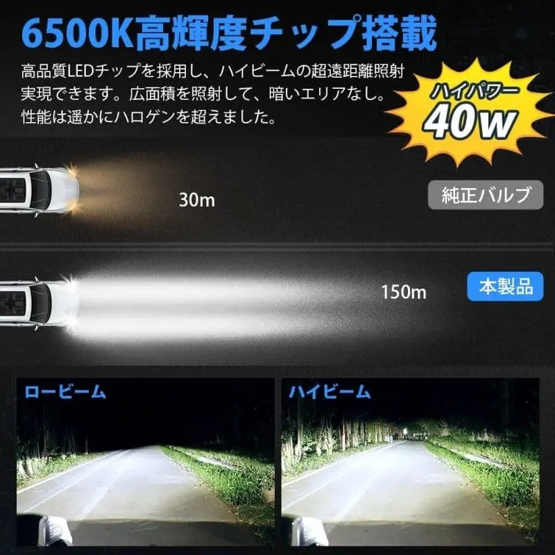 SUPAREE 汽车照明系统 h8 フォグランプ led 爆光 新車検対応  ホワイト6500k  車用バルブ