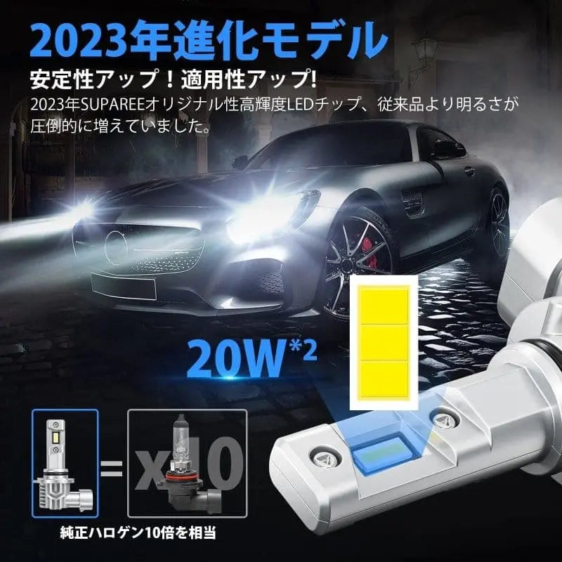 ☆Z.S.S. LED HEAD LIGHT ヘッドライト フォグランプ バルブ 6000k 6000lm HB3 HB4 車検対応 アウトランダー エアトレック ランサー