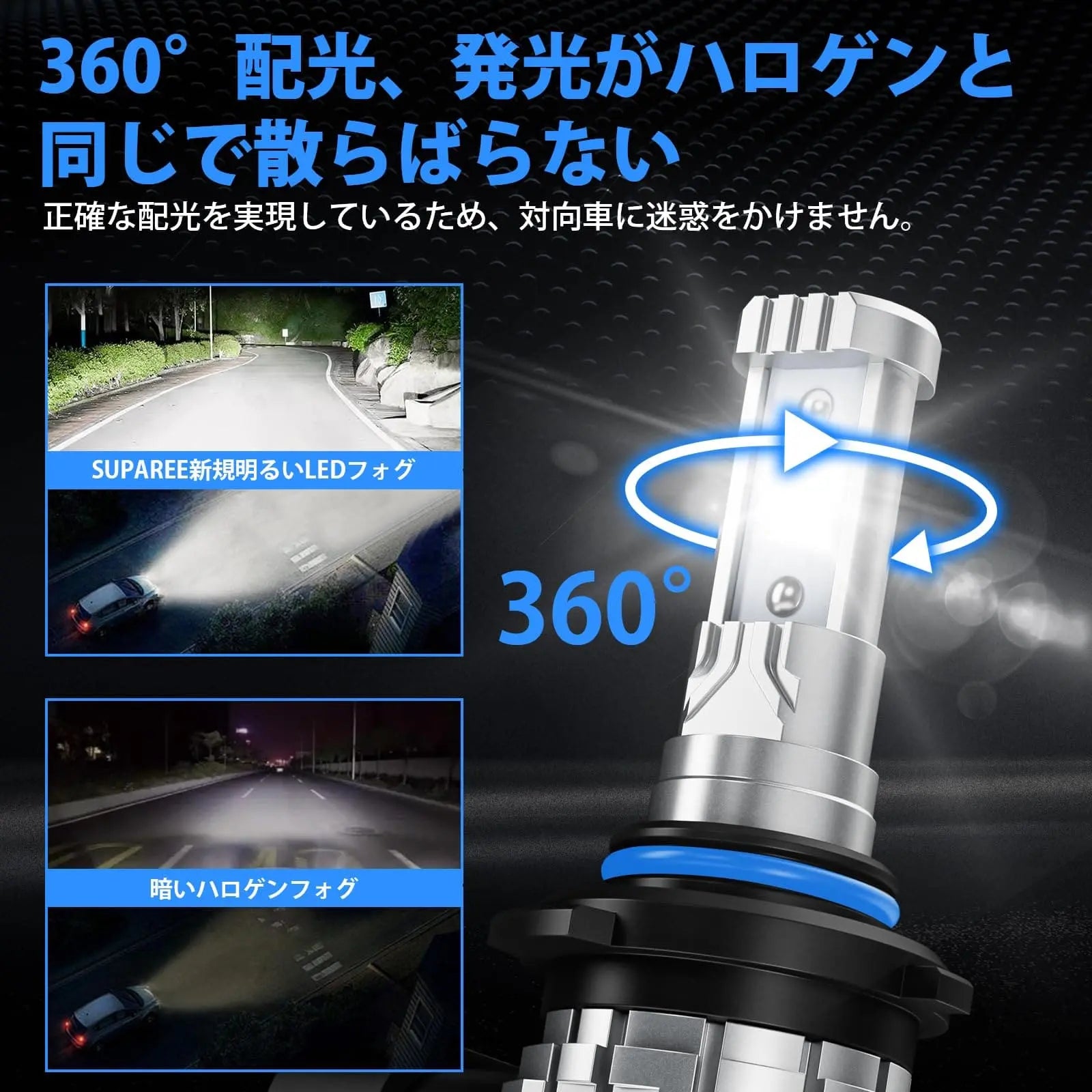 HB3 HB4 LEDフォグ9005 9006 2色 爆光 メモリー機能付き 車検対応