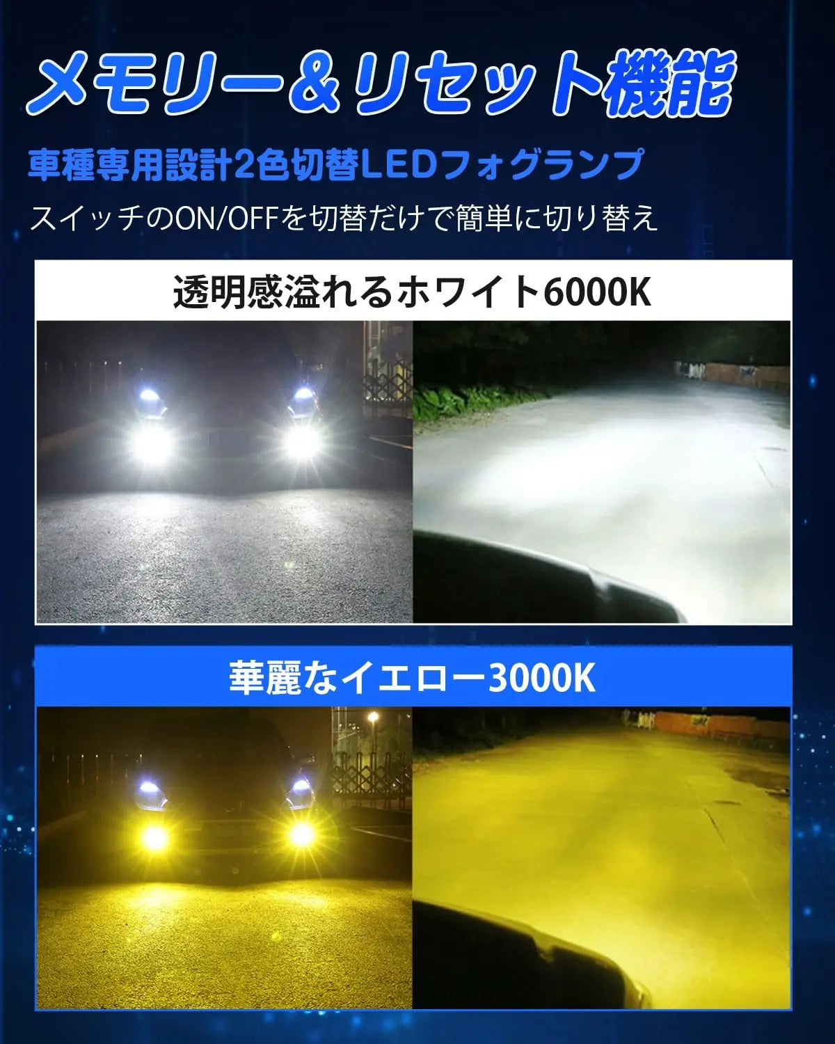 L1B ２色切り替え　LEDフォグランプ　車検対応