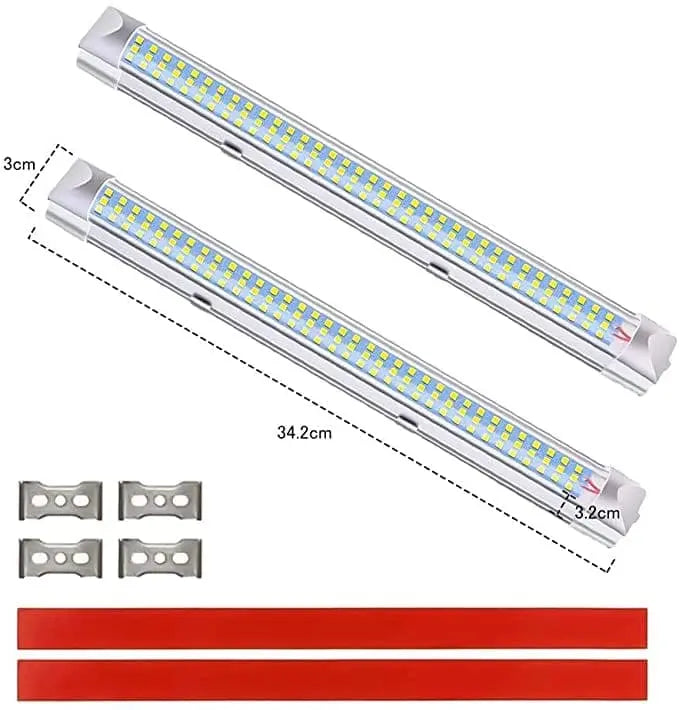 LED作業灯 108連LEDライト 室内・車内照明 ルームランプ DC12V-24V ボン付け 35CM 汎用 2本入り | 汽车照明系统 | その他LEDバルブ | SUPAREE