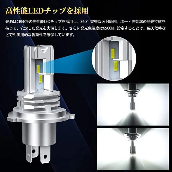 SUPAREE 汽车照明系统 バイク ヘッド ライト 汎用 車検対応   完璧な配光 ledバルブ