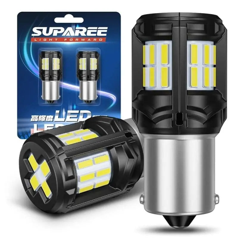 s25 led バック ランプ 明るい  LED バックランプ ホワイト ピン角180度 6000-6500K 車 バック ライト | 汽车照明系统 | S25 シングル球 | SUPAREE