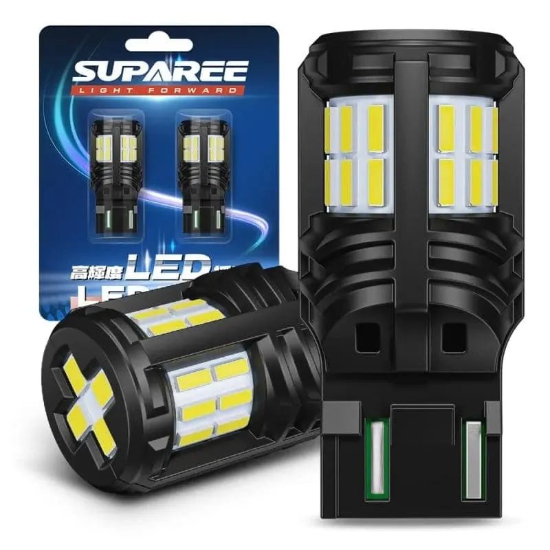 SUPAREE 汽车照明系统 SUPAREE T20 LED シングル ホワイト t20 led バックランプ ホワイト 爆光 国産車対応 DC12V車用 t20 バックライト 後退灯 2個セット